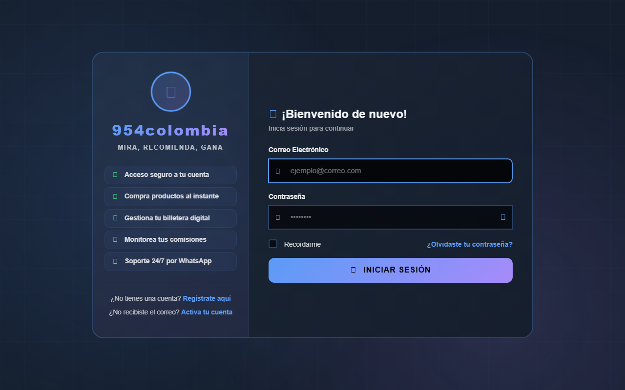 954colombia.com screenshot