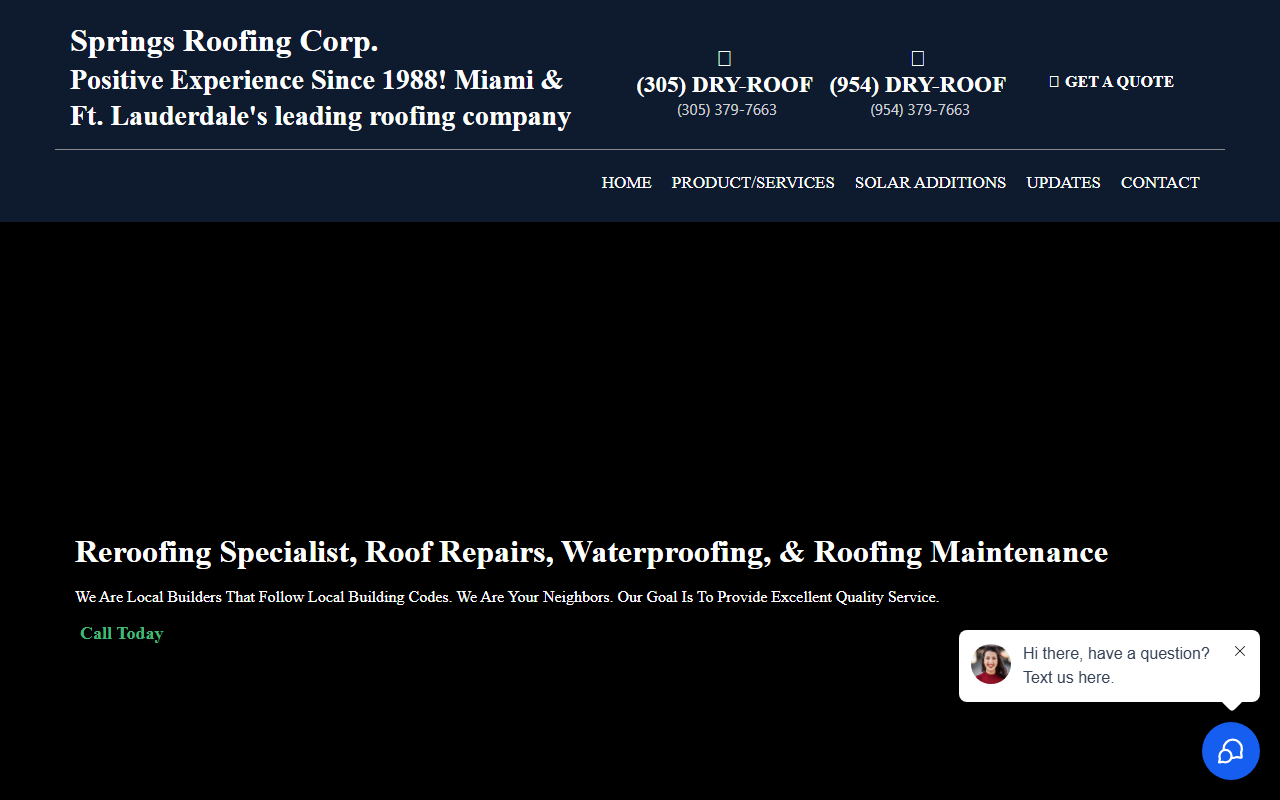 954dryroof.com screenshot