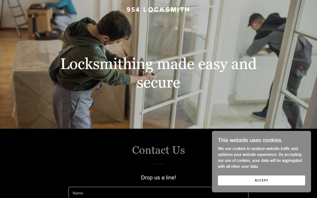 954locksmith.com screenshot