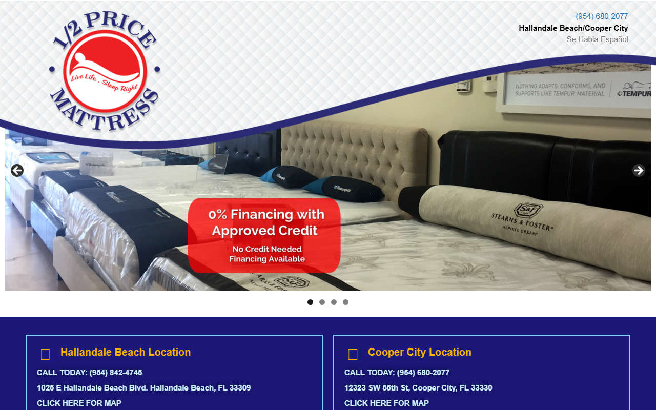 954mattress.com screenshot