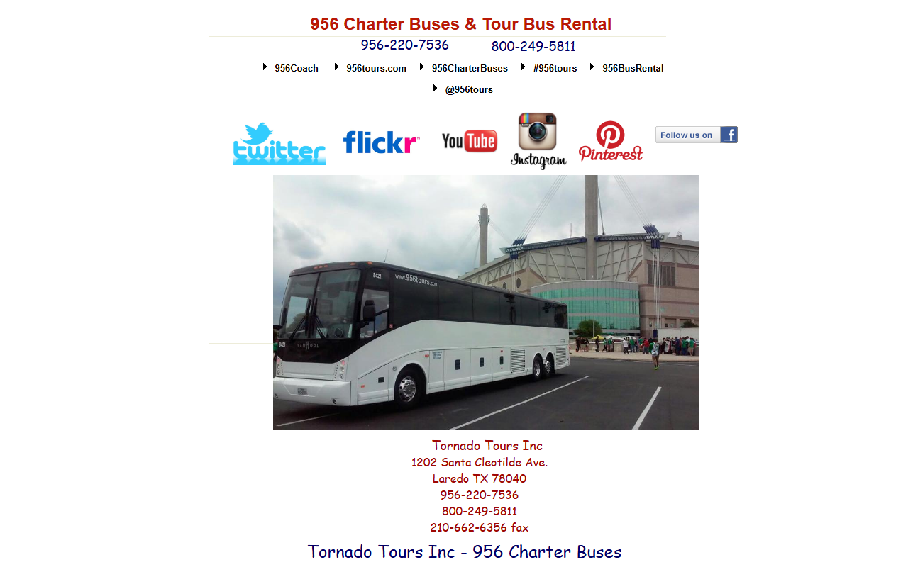 956charterbuses.com screenshot
