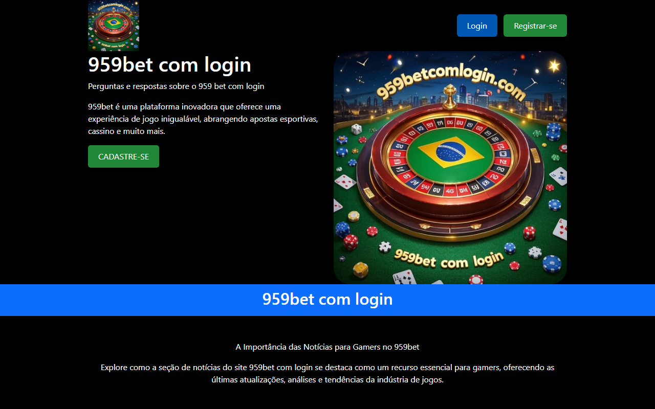 959betcomlogin.com screenshot