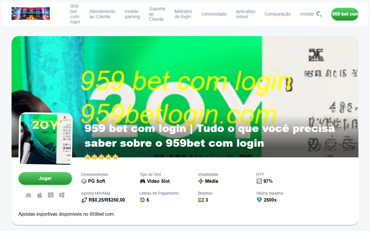 959betlogin.com screenshot