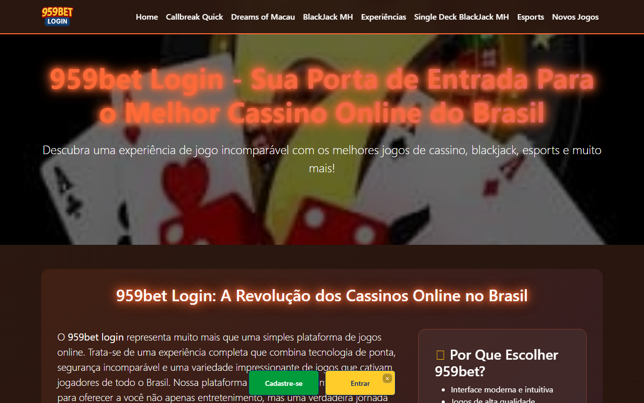 959betlogin2.com screenshot