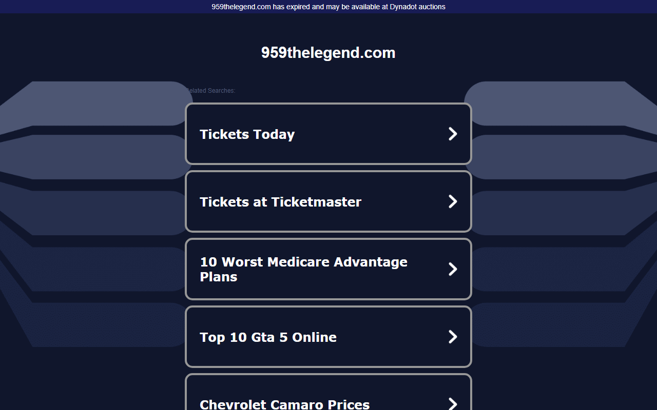 959thelegend.com screenshot
