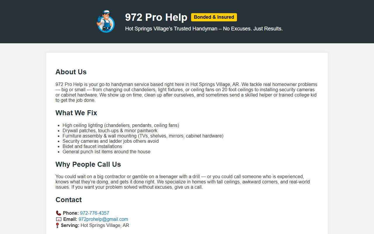 972prohelp.com screenshot