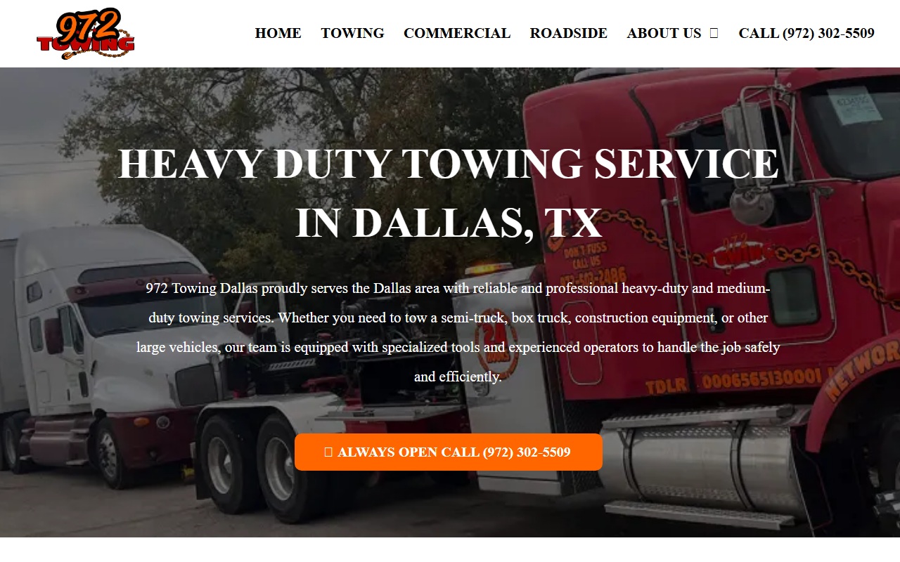 972towingdallas.com screenshot