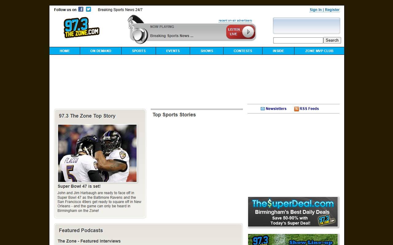 973thezone.com screenshot