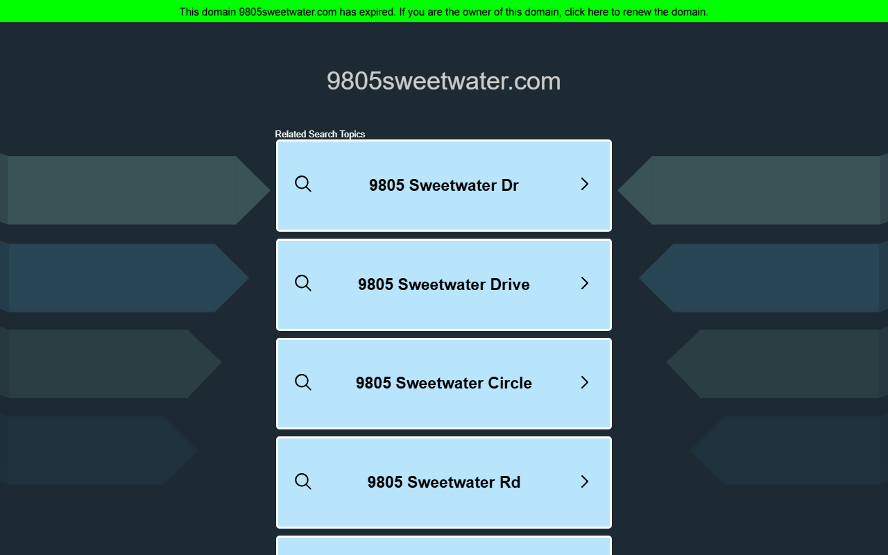 9805sweetwater.com screenshot