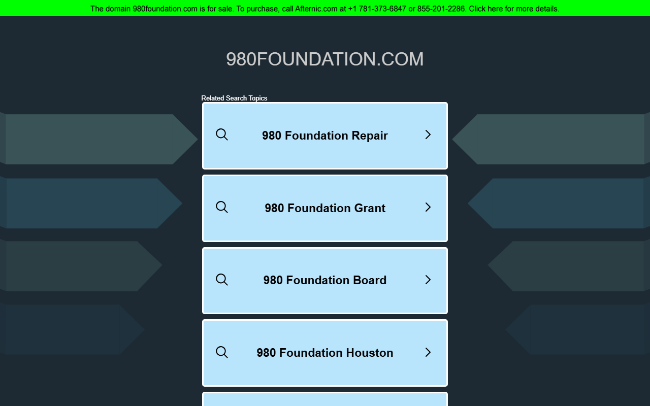 980foundation.com screenshot
