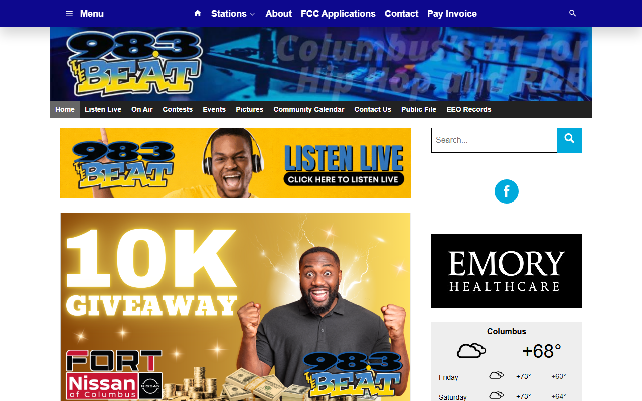 983thebeat.com screenshot