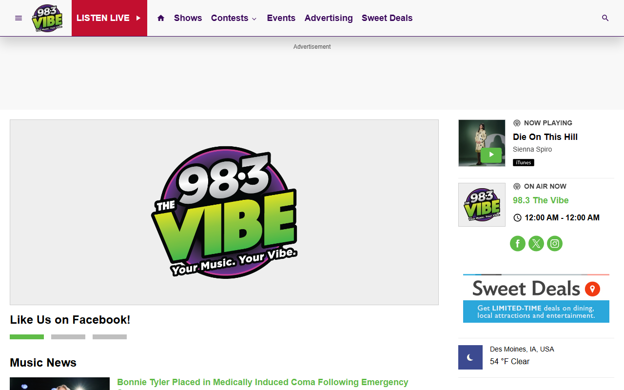 983thevibe.com screenshot
