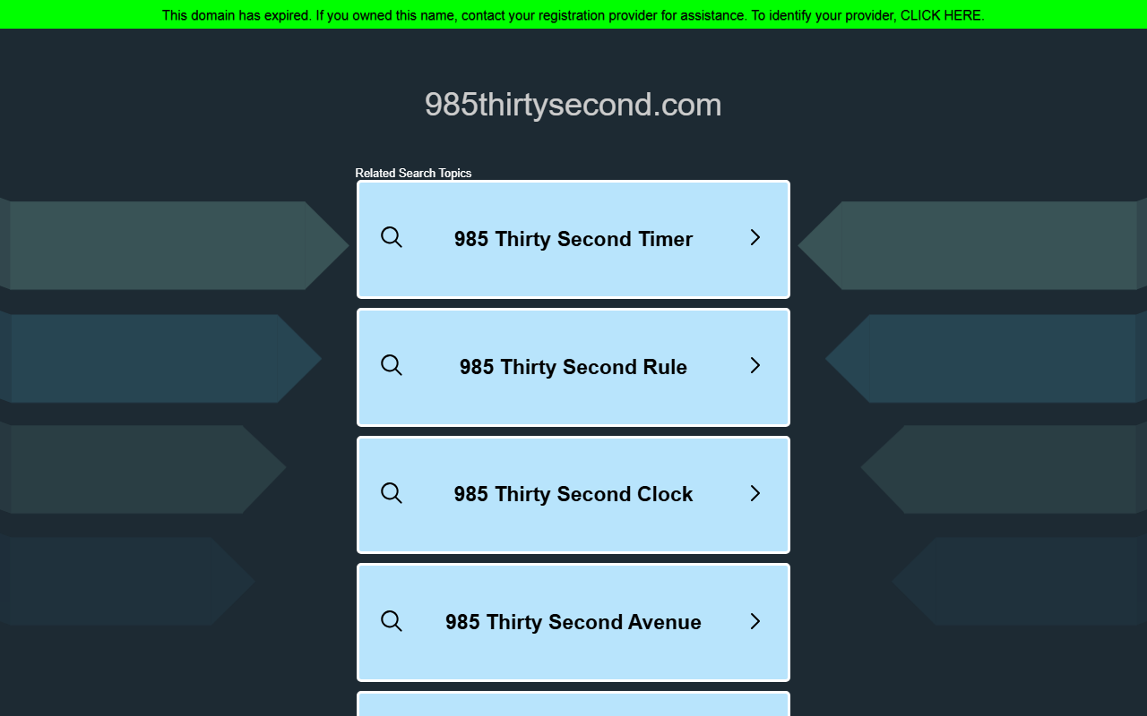 985thirtysecond.com screenshot