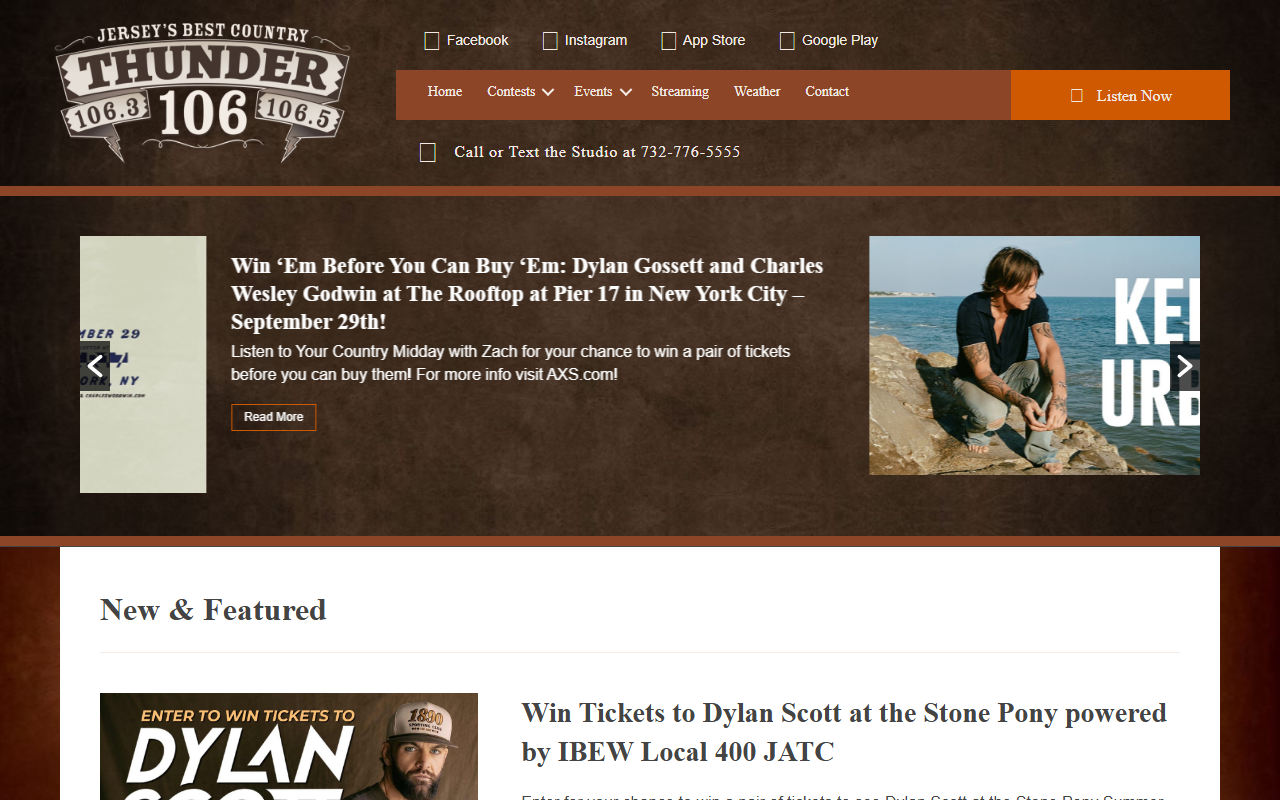 985thunder.com screenshot