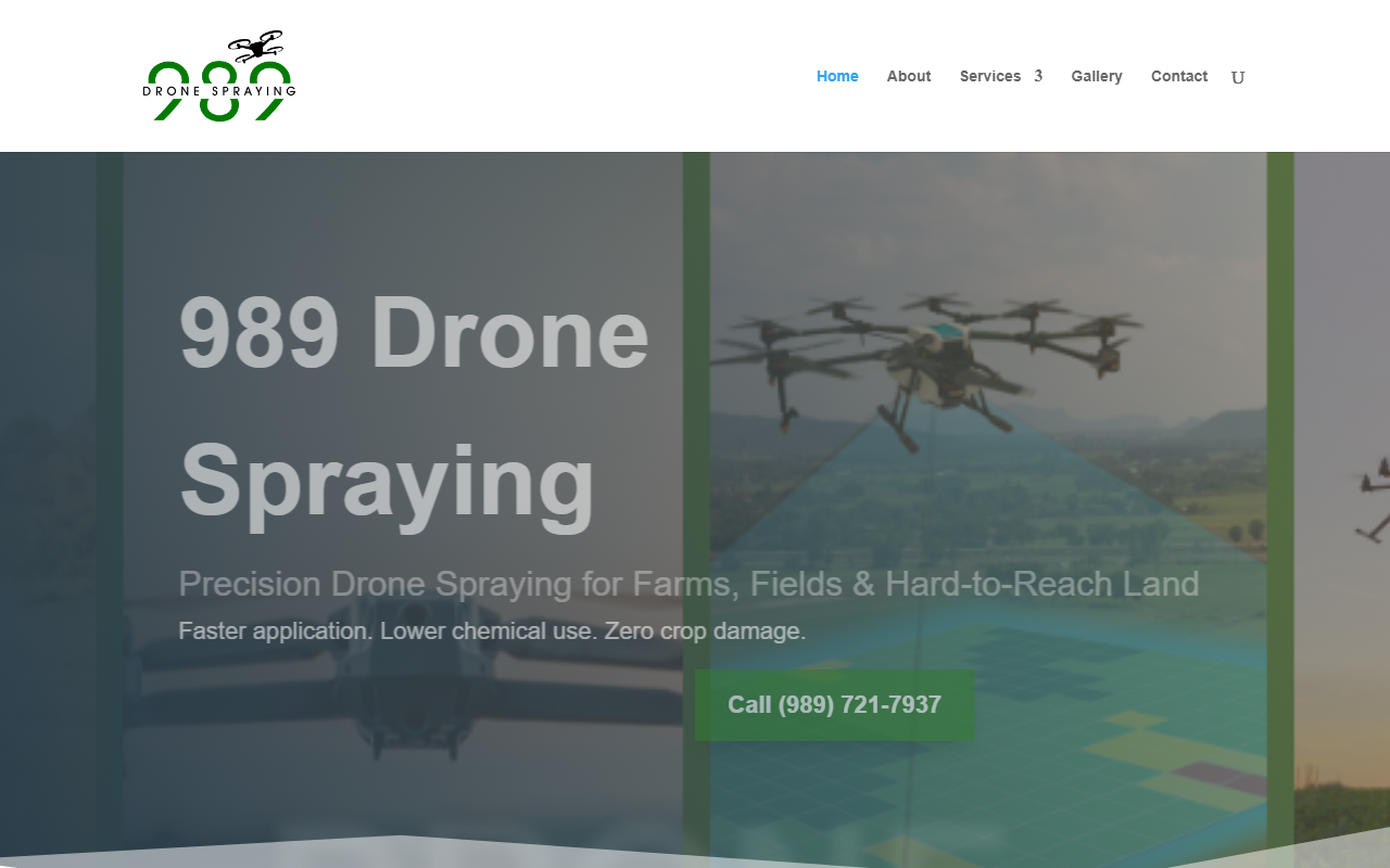 989dronespraying.com screenshot